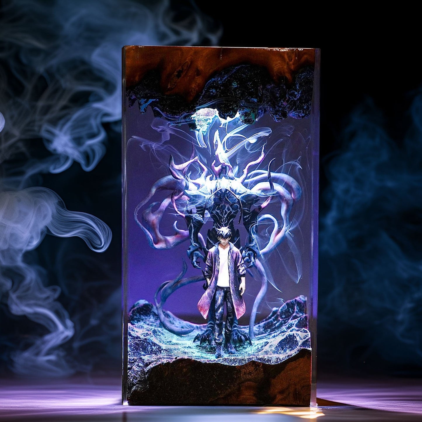 Awakened Shadow Hunter Resin Lamp