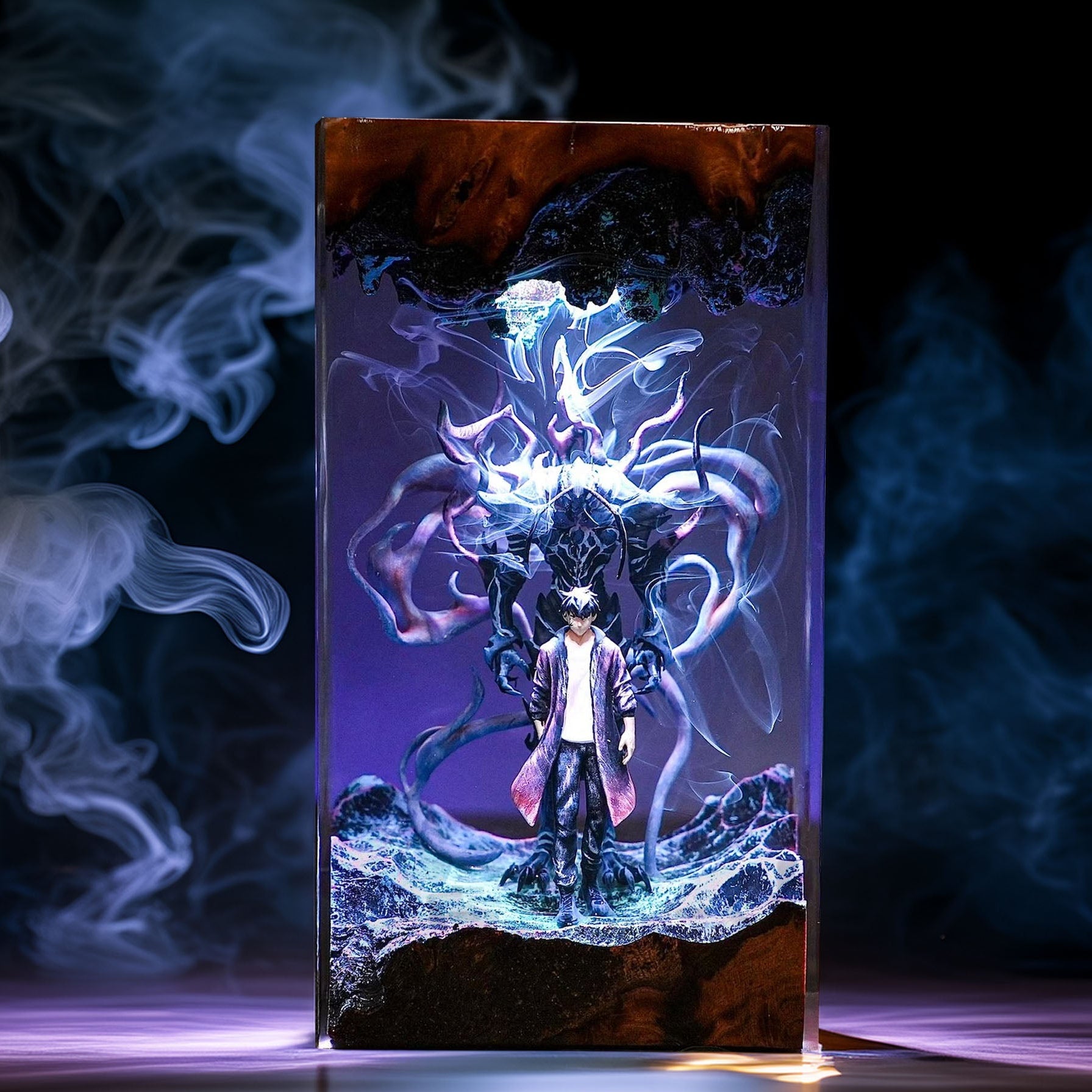 Awakened Shadow Hunter Resin Lamp