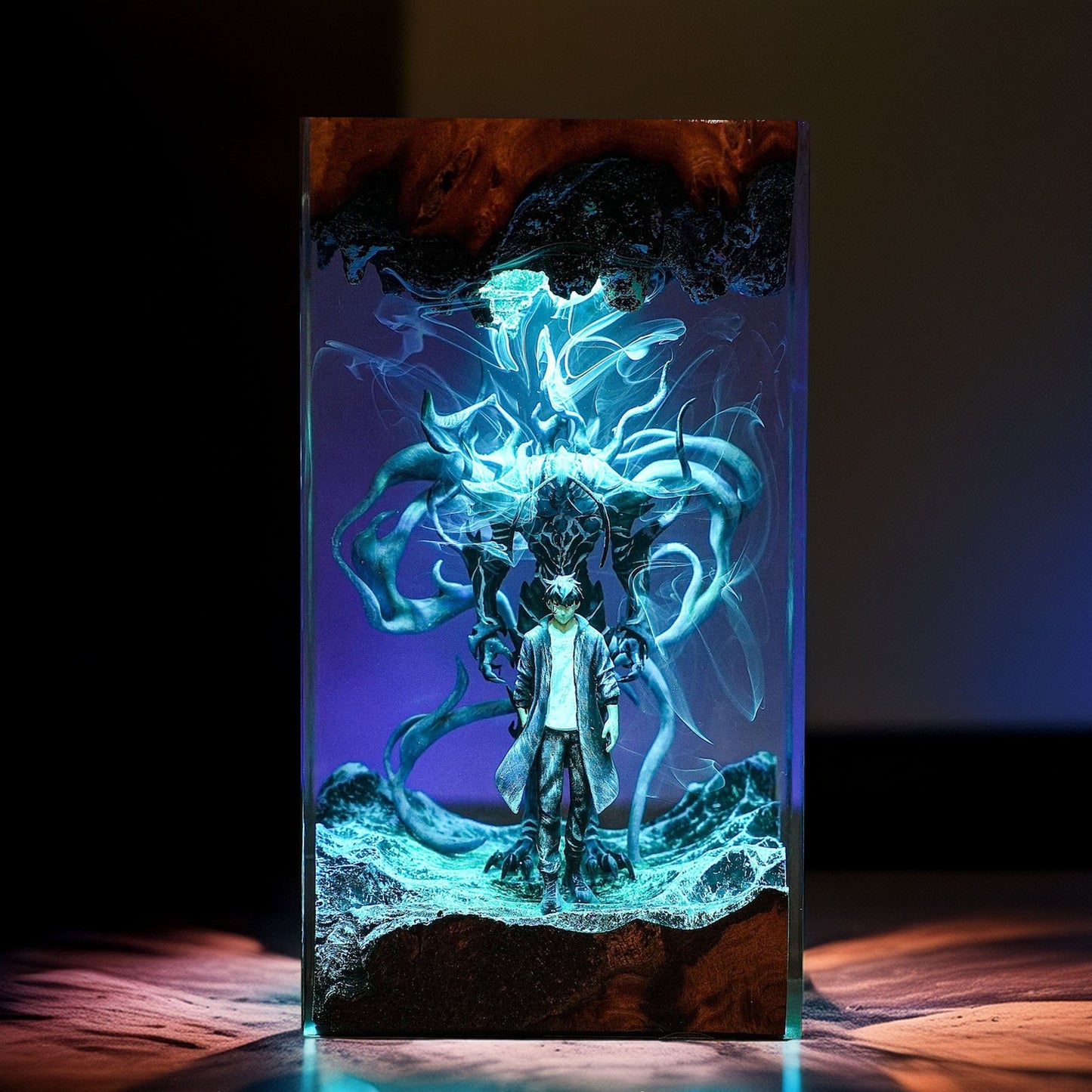 Awakened Shadow Hunter Resin Lamp