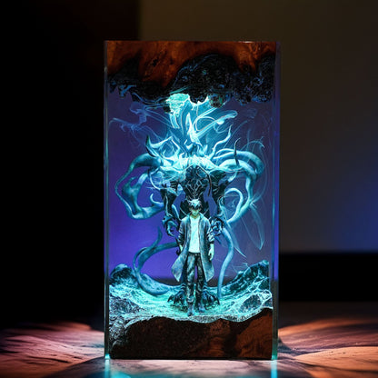 Awakened Shadow Hunter Resin Lamp