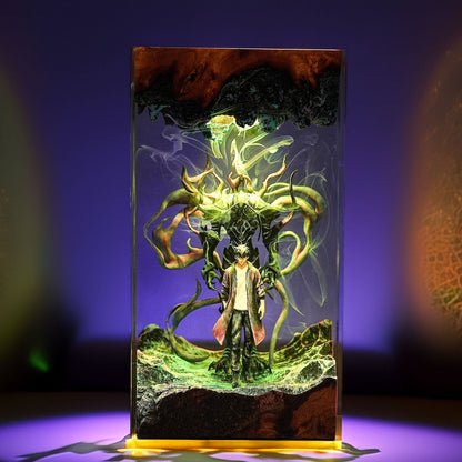 Awakened Shadow Hunter Resin Lamp