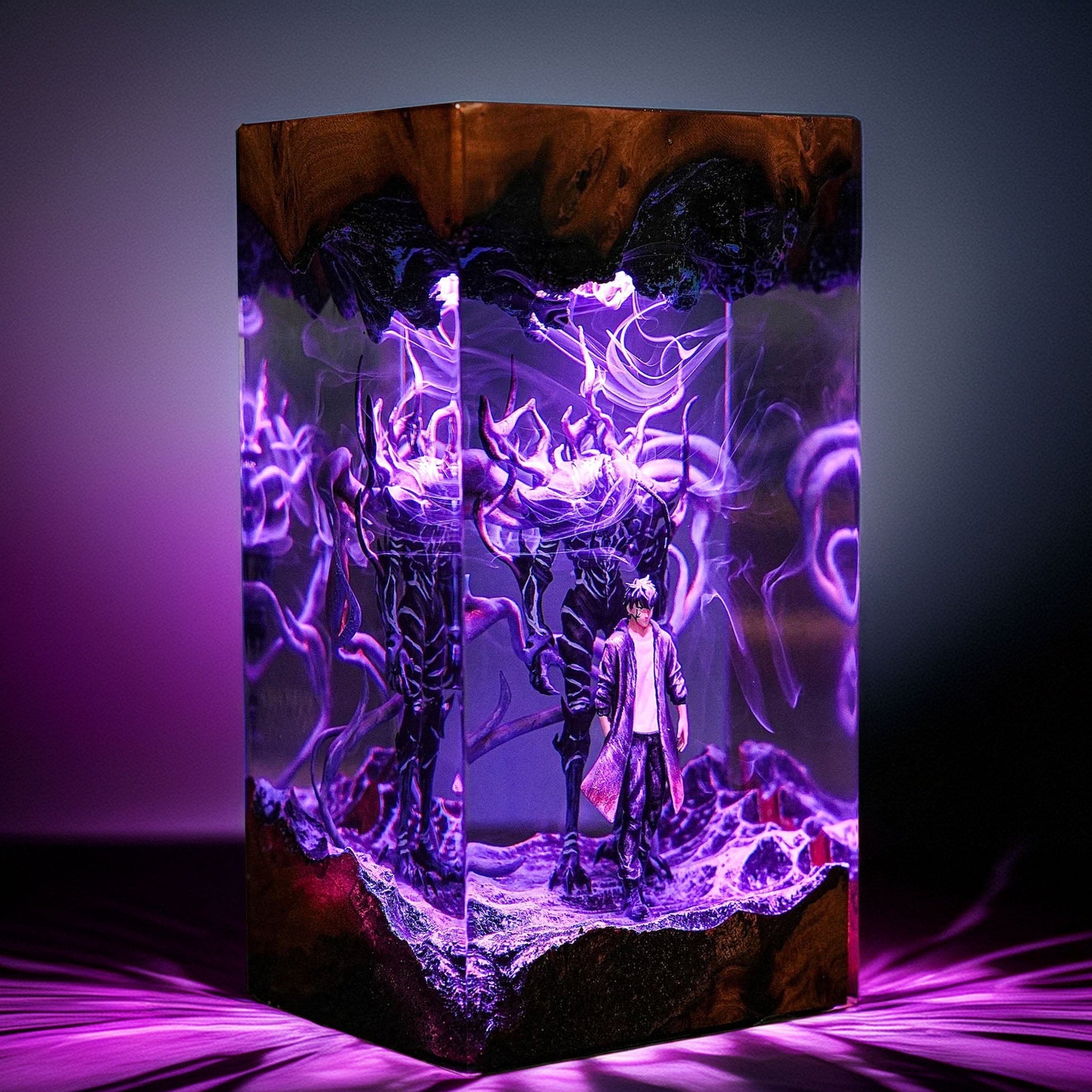 Awakened Shadow Hunter Resin Lamp