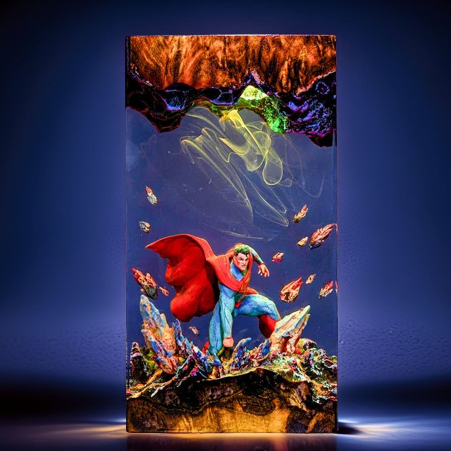 Solar Krypton Hero Resin Lamp