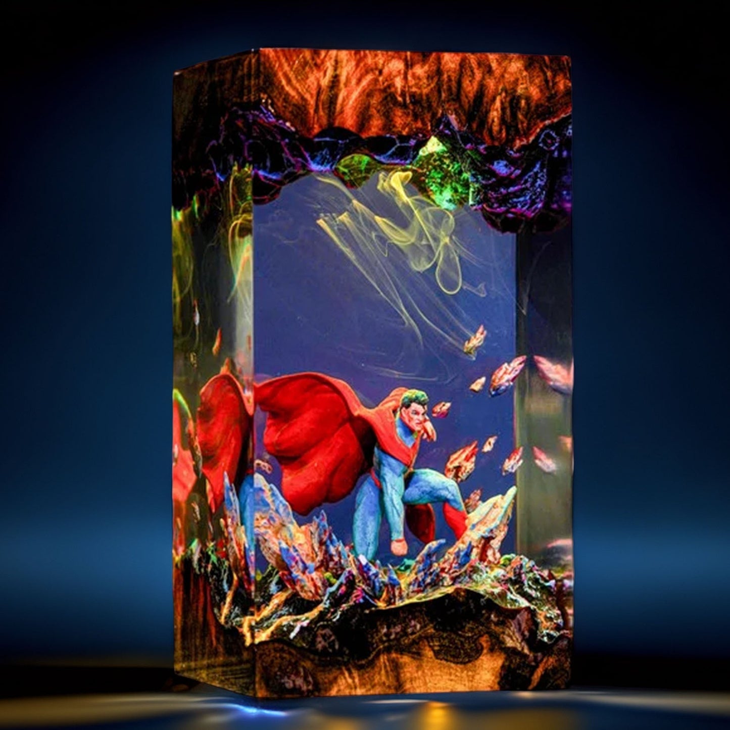 Solar Krypton Hero Resin Lamp