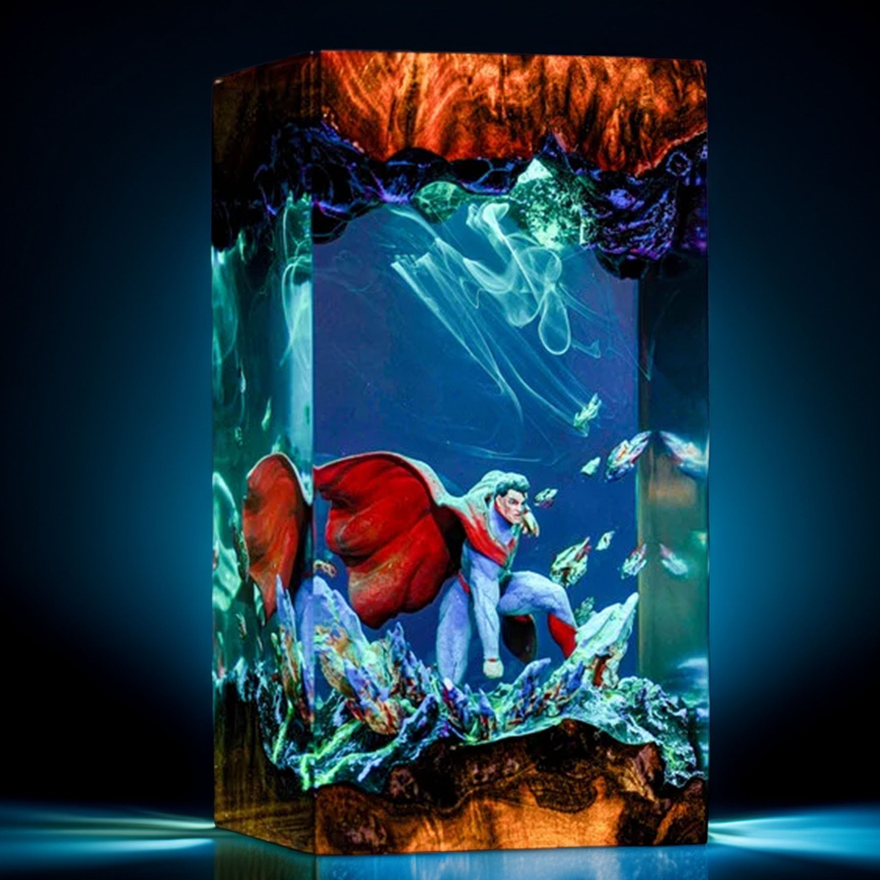 Solar Krypton Hero Resin Lamp