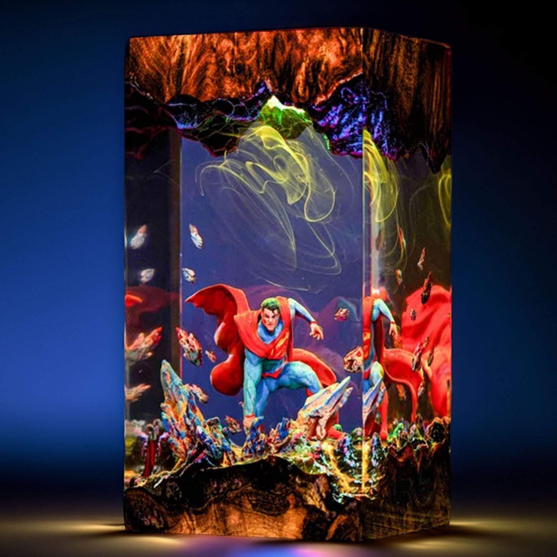 Solar Krypton Hero Resin Lamp