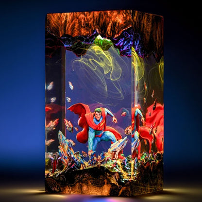 Solar Krypton Hero Resin Lamp