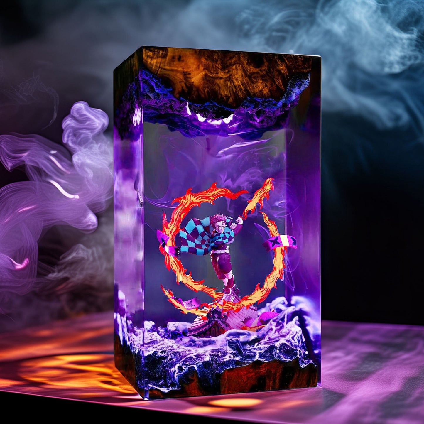 Sun Breath Swordsman Resin Lamp 03