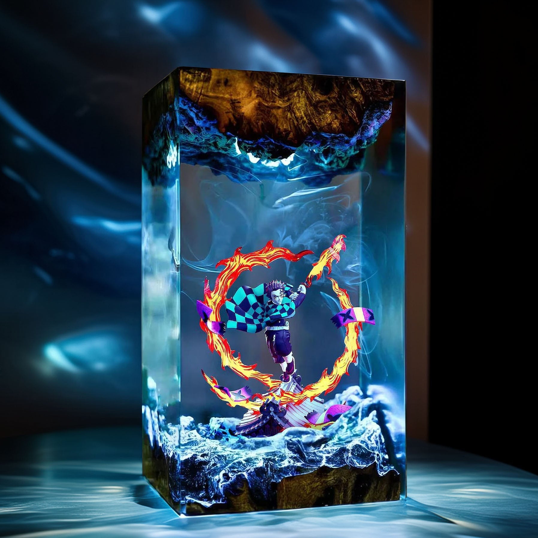 Sun Breath Swordsman Resin Lamp 03