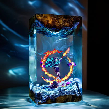 Sun Breath Swordsman Resin Lamp 03