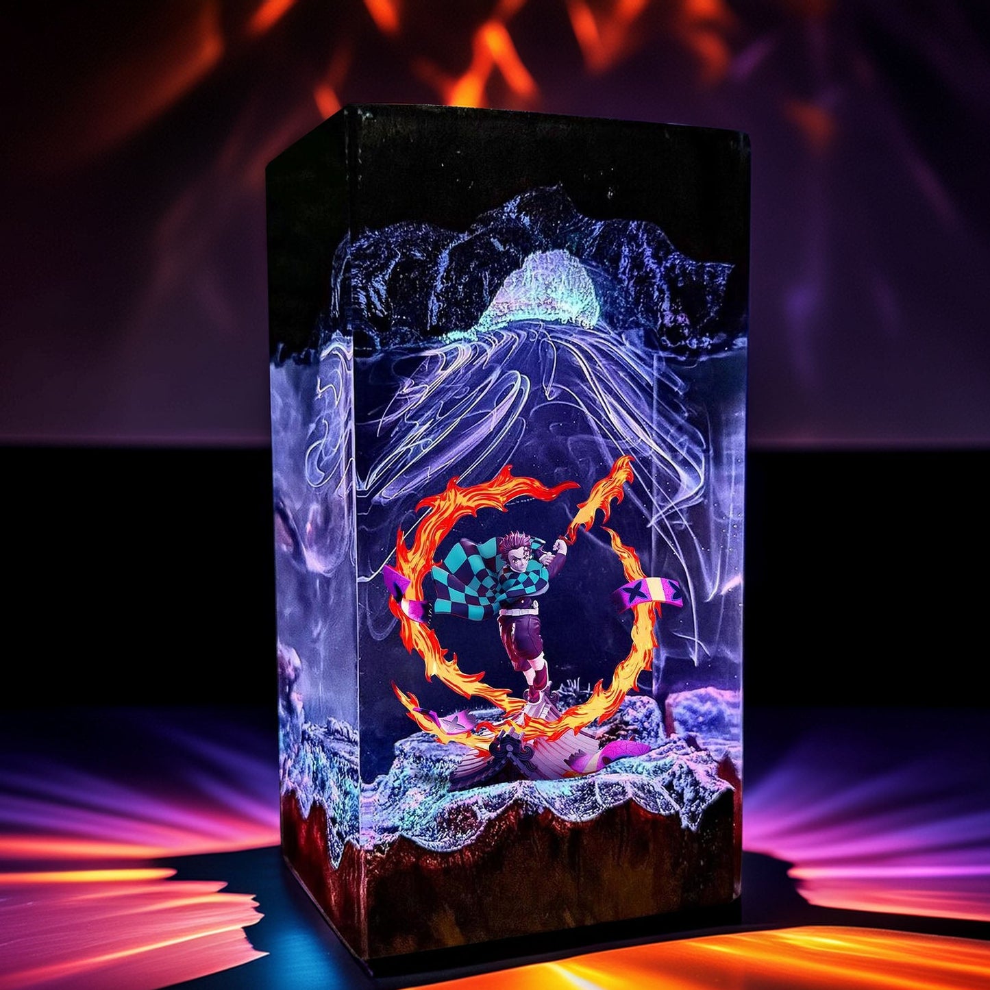 Sun Breath Swordsman Resin Lamp 03