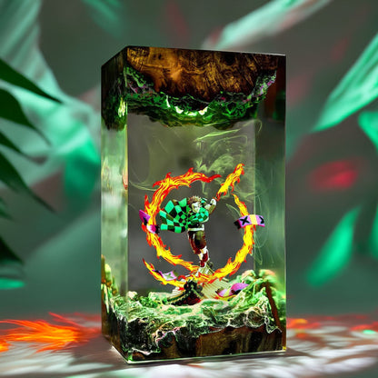 Sun Breath Swordsman Resin Lamp 03
