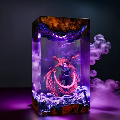 Sun Breath Swordsman Resin Lamp 04