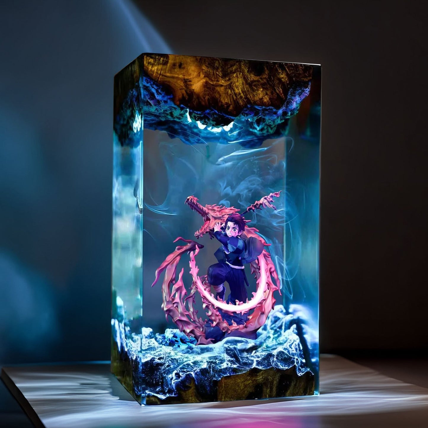 Sun Breath Swordsman Resin Lamp 04