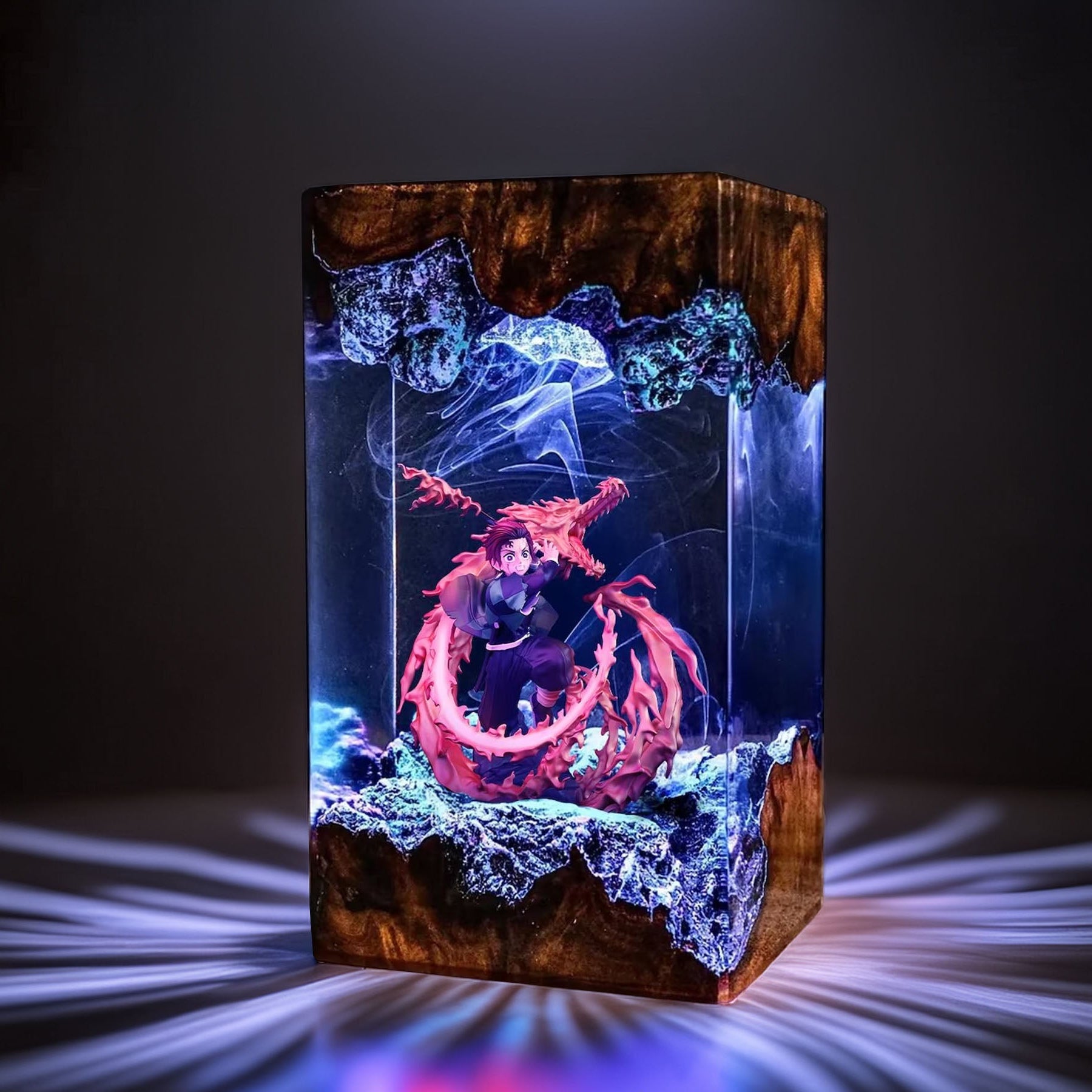 Sun Breath Swordsman Resin Lamp 04