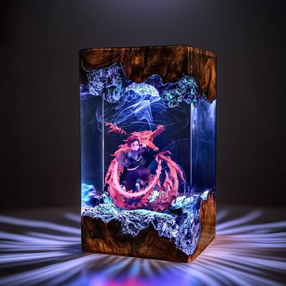 Sun Breath Swordsman Resin Lamp 04