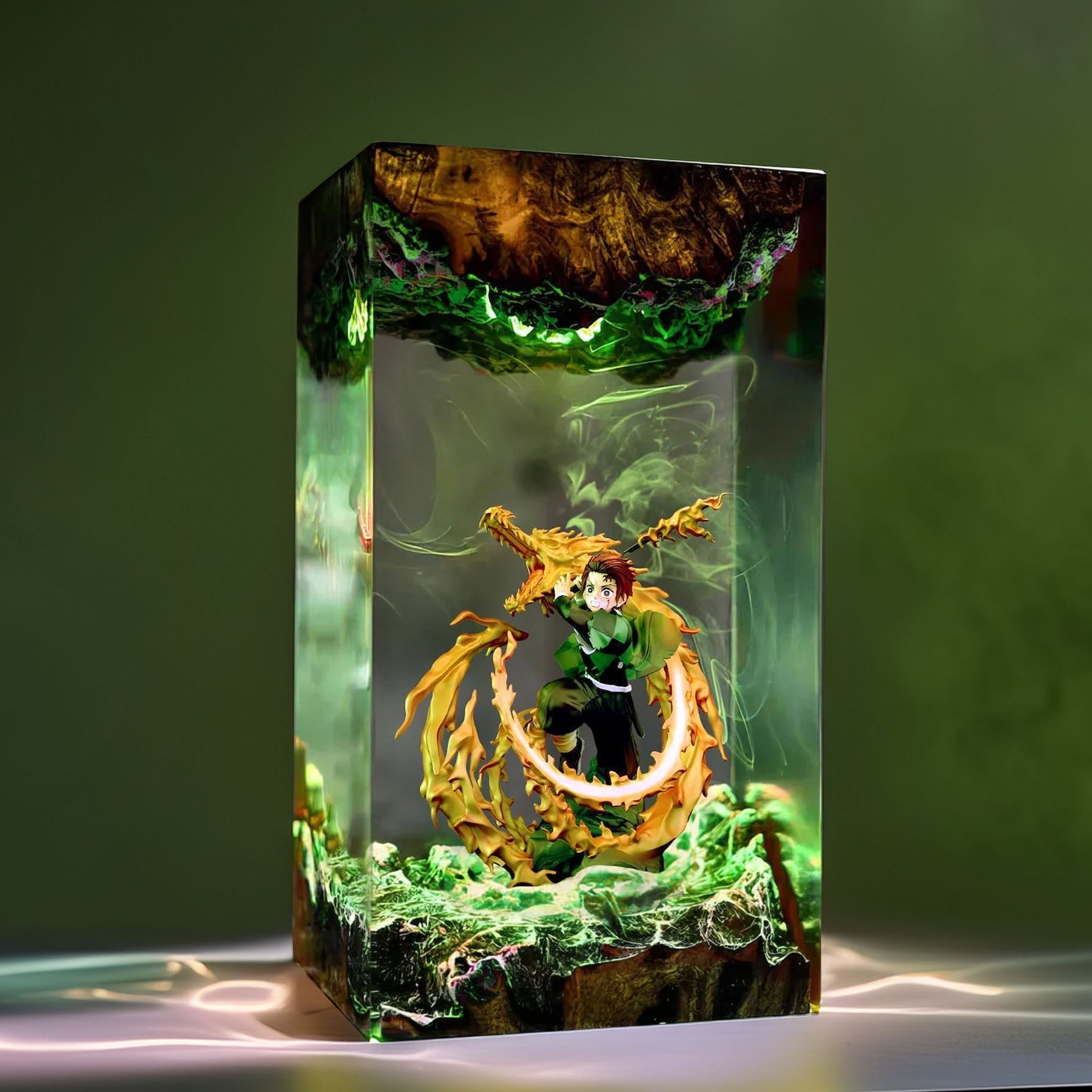 Sun Breath Swordsman Resin Lamp 04