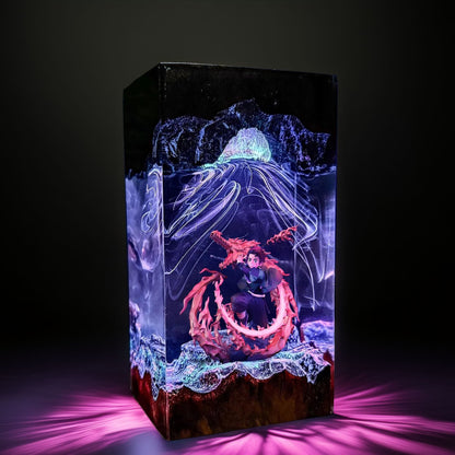 Sun Breath Swordsman Resin Lamp 04