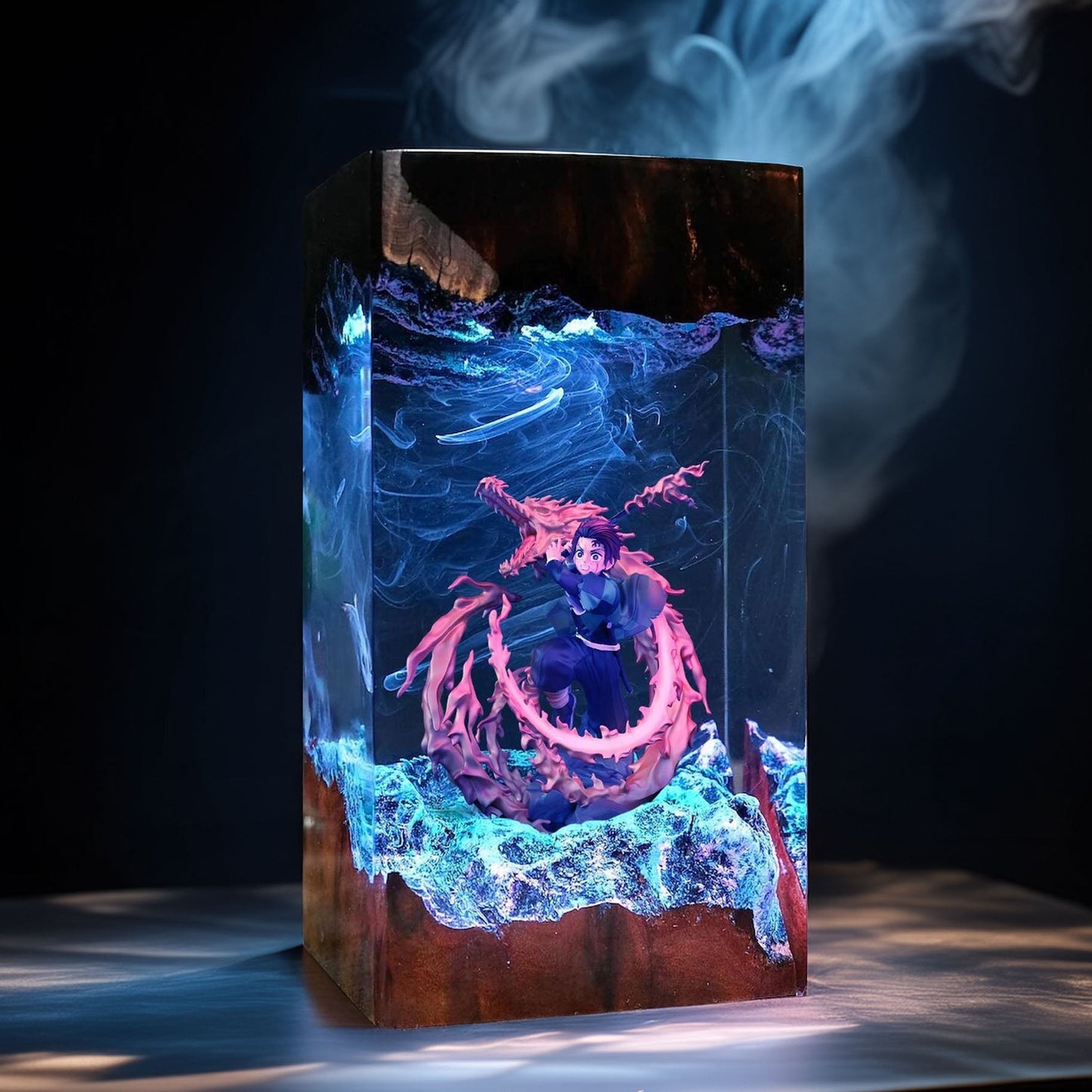 Sun Breath Swordsman Resin Lamp 04