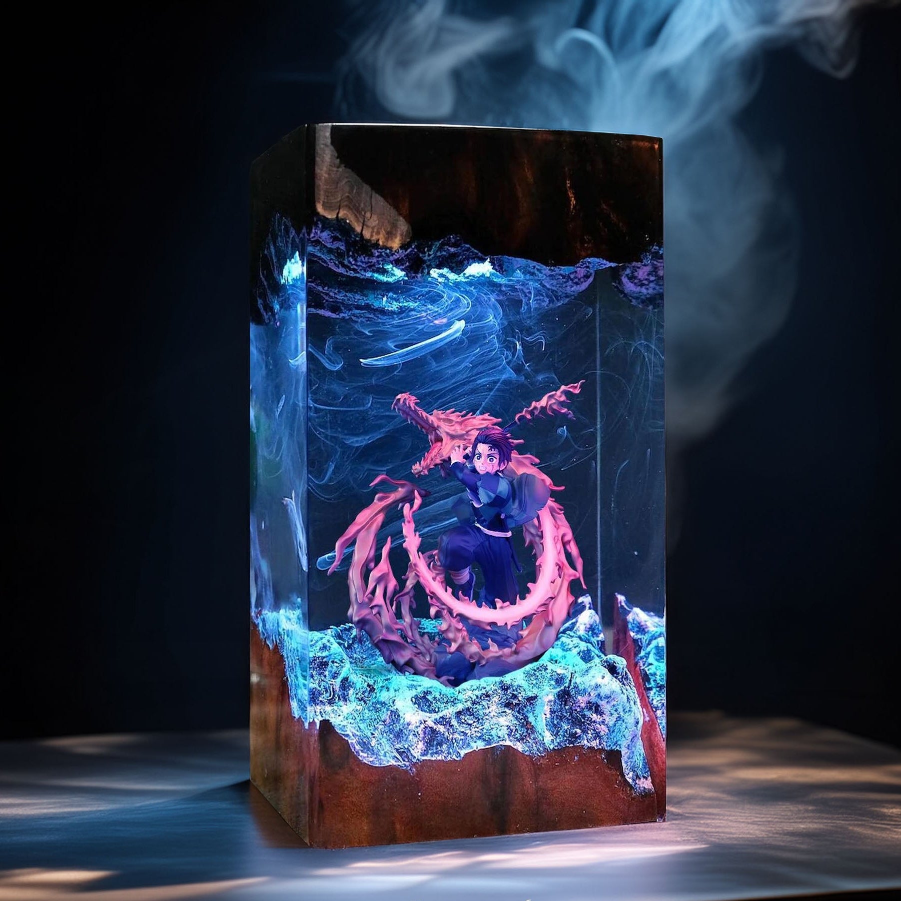 Sun Breath Swordsman Resin Lamp 04
