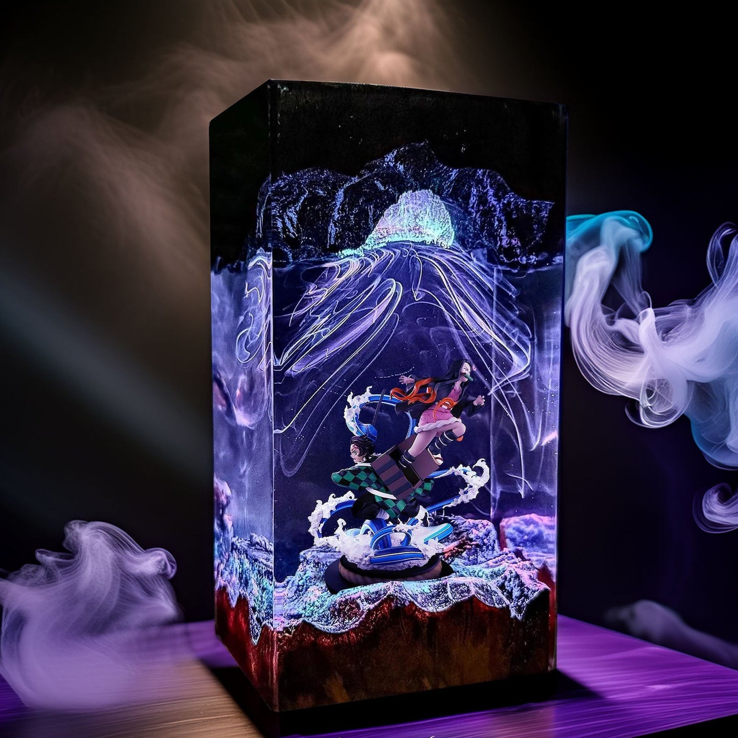 Sun Breath Swordsman And Bamboo Mouth Maiden Resin Lamp 02