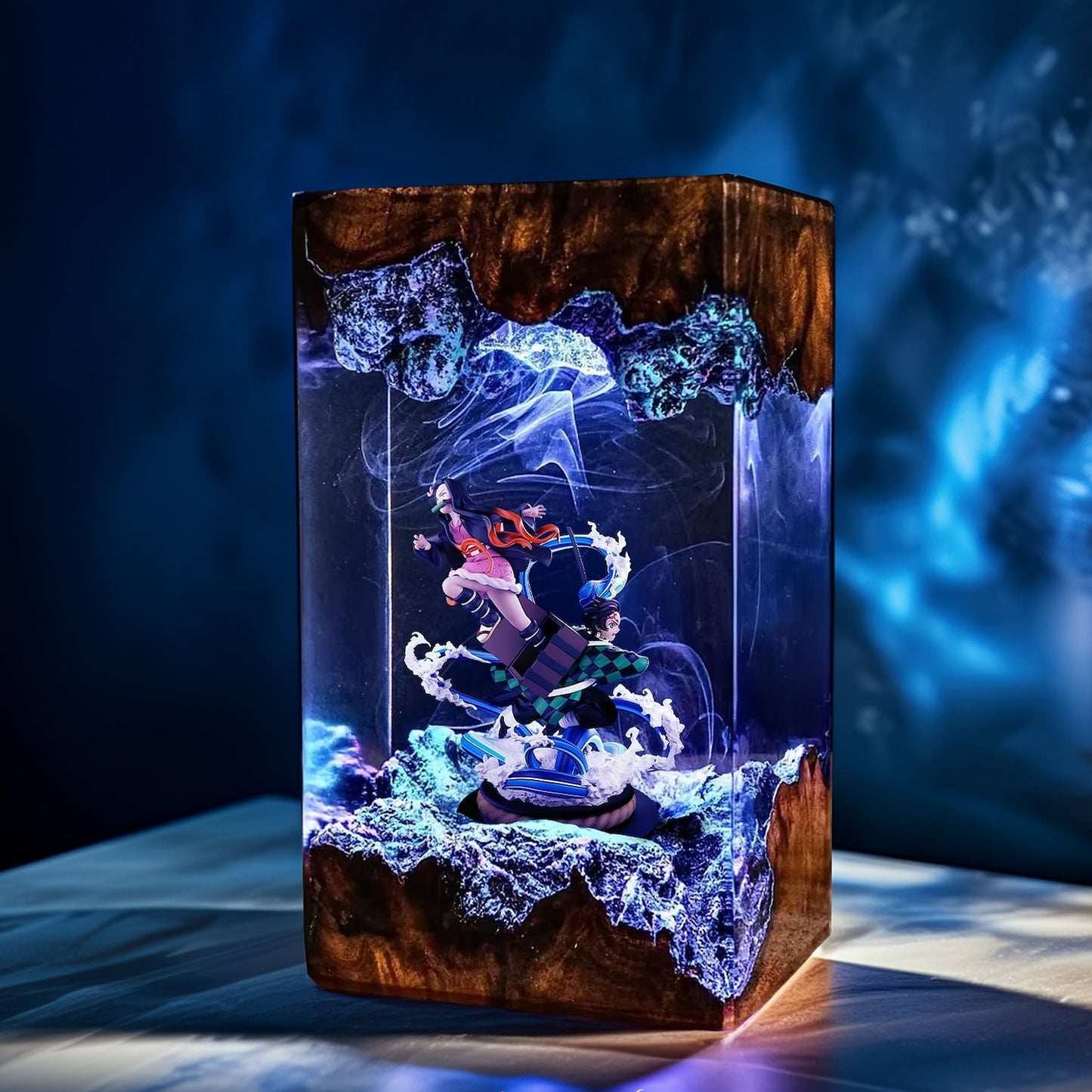 Sun Breath Swordsman And Bamboo Mouth Maiden Resin Lamp 02