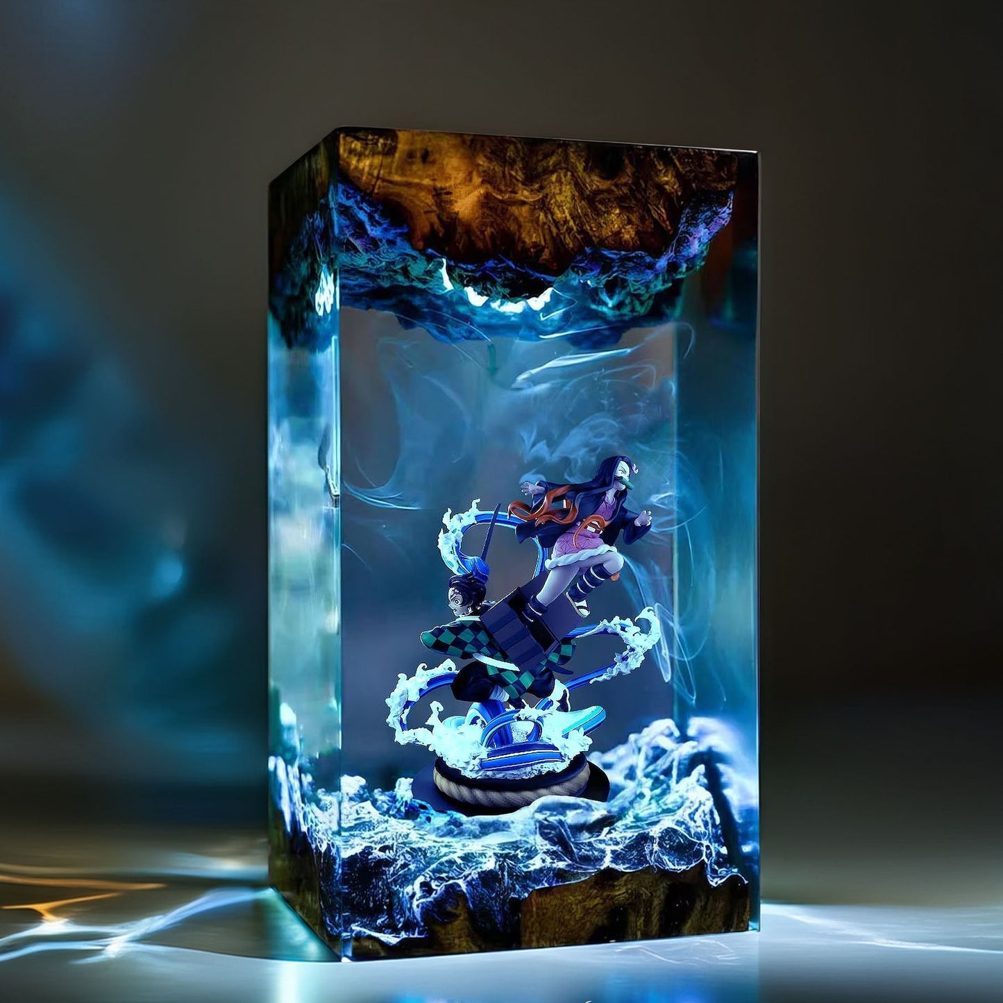 Sun Breath Swordsman And Bamboo Mouth Maiden Resin Lamp 02