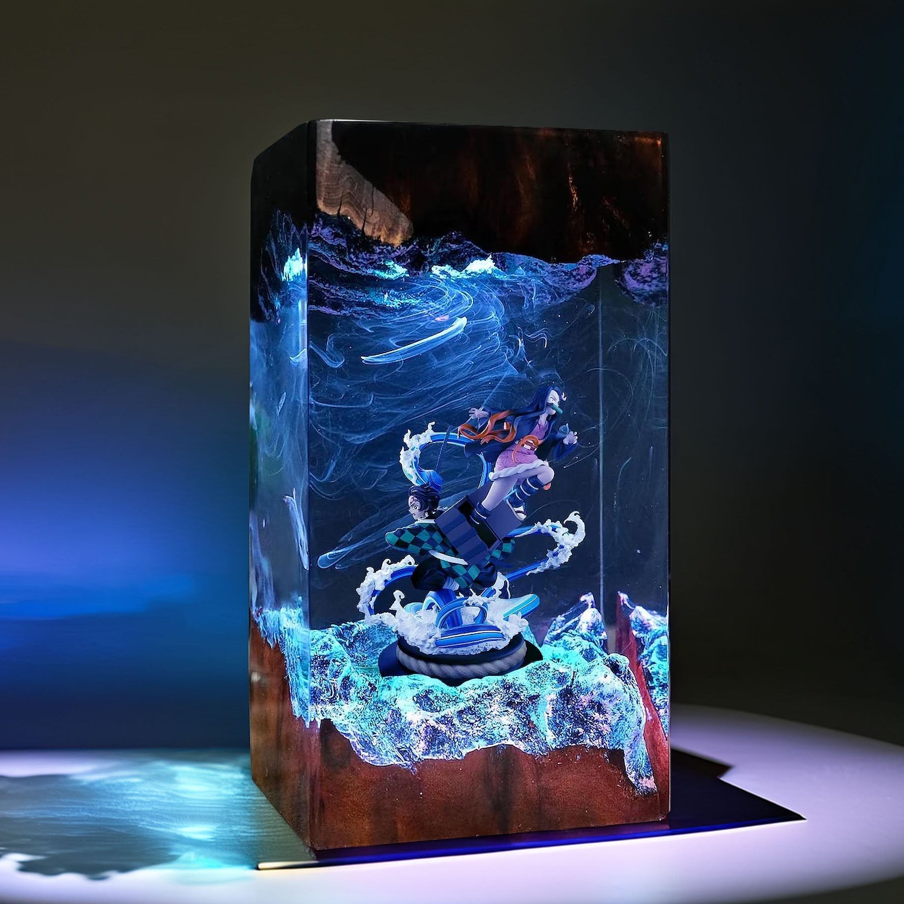Sun Breath Swordsman And Bamboo Mouth Maiden Resin Lamp 02