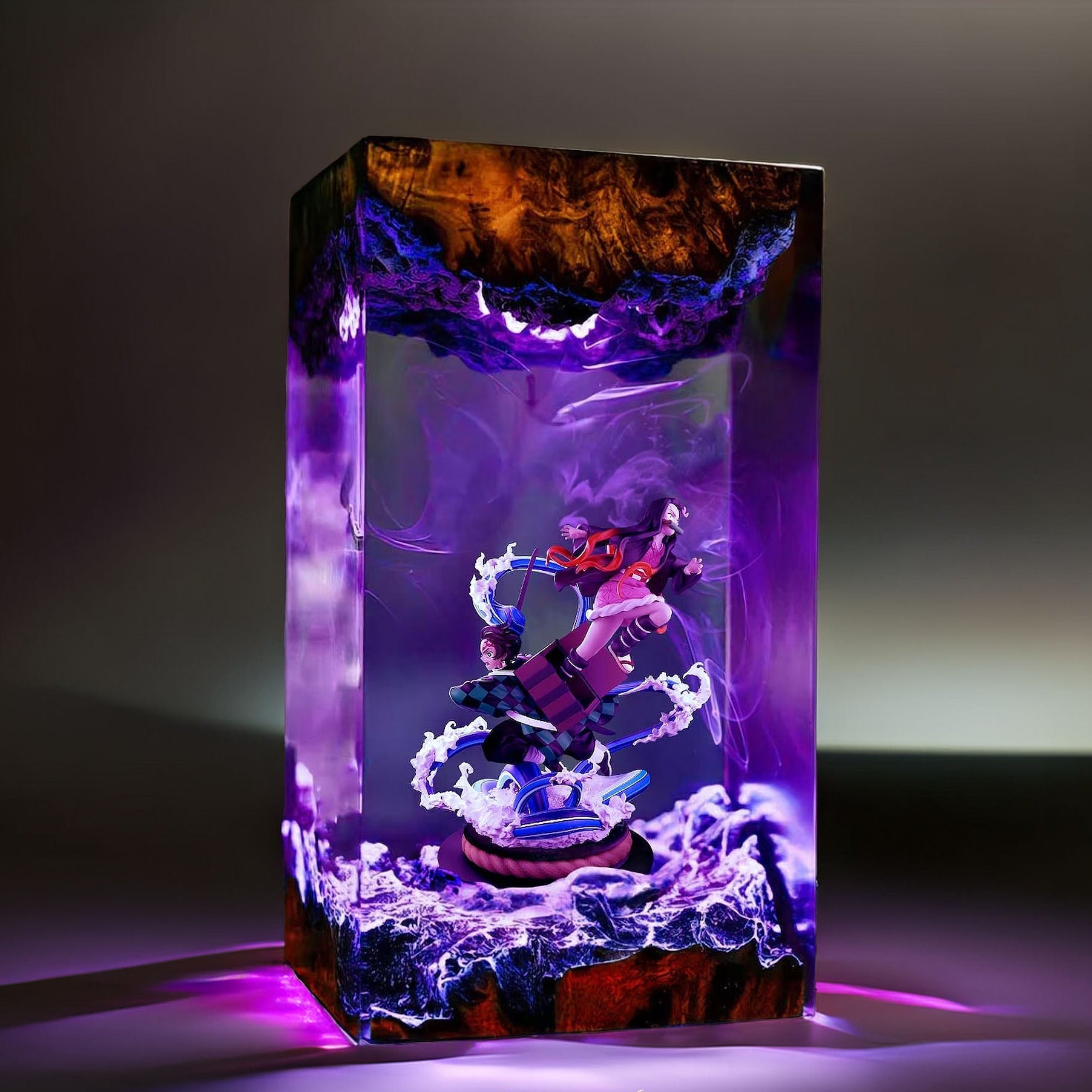 Sun Breath Swordsman And Bamboo Mouth Maiden Resin Lamp 02