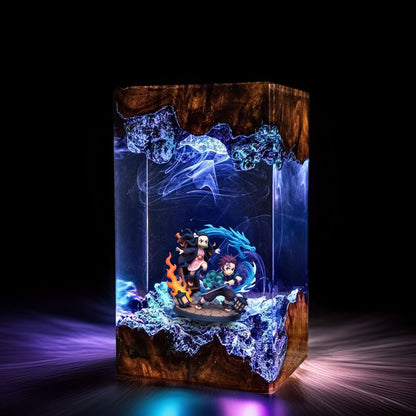 Sun Breath Swordsman And Bamboo Mouth Maiden Resin Lamp 4
