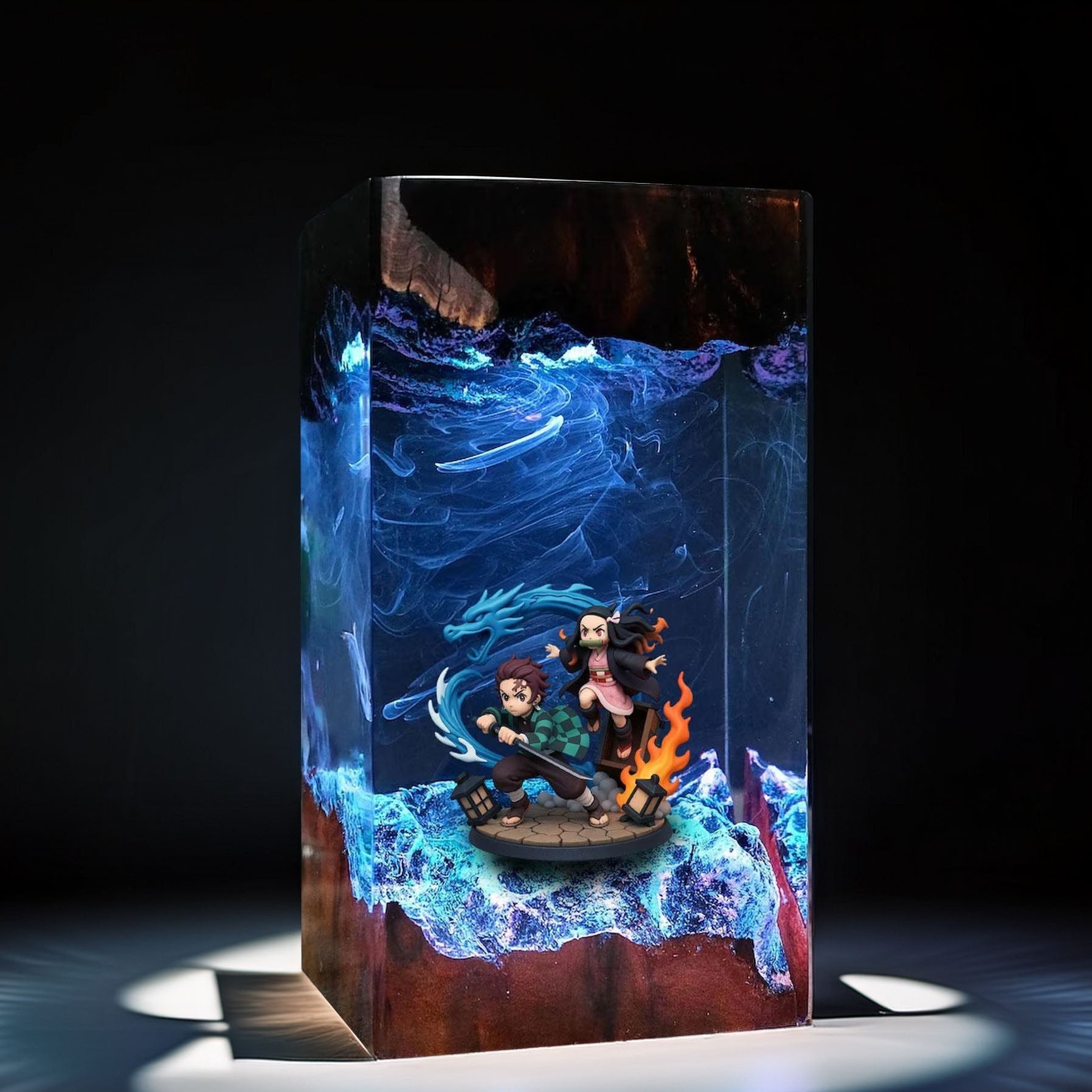 Sun Breath Swordsman And Bamboo Mouth Maiden Resin Lamp 4