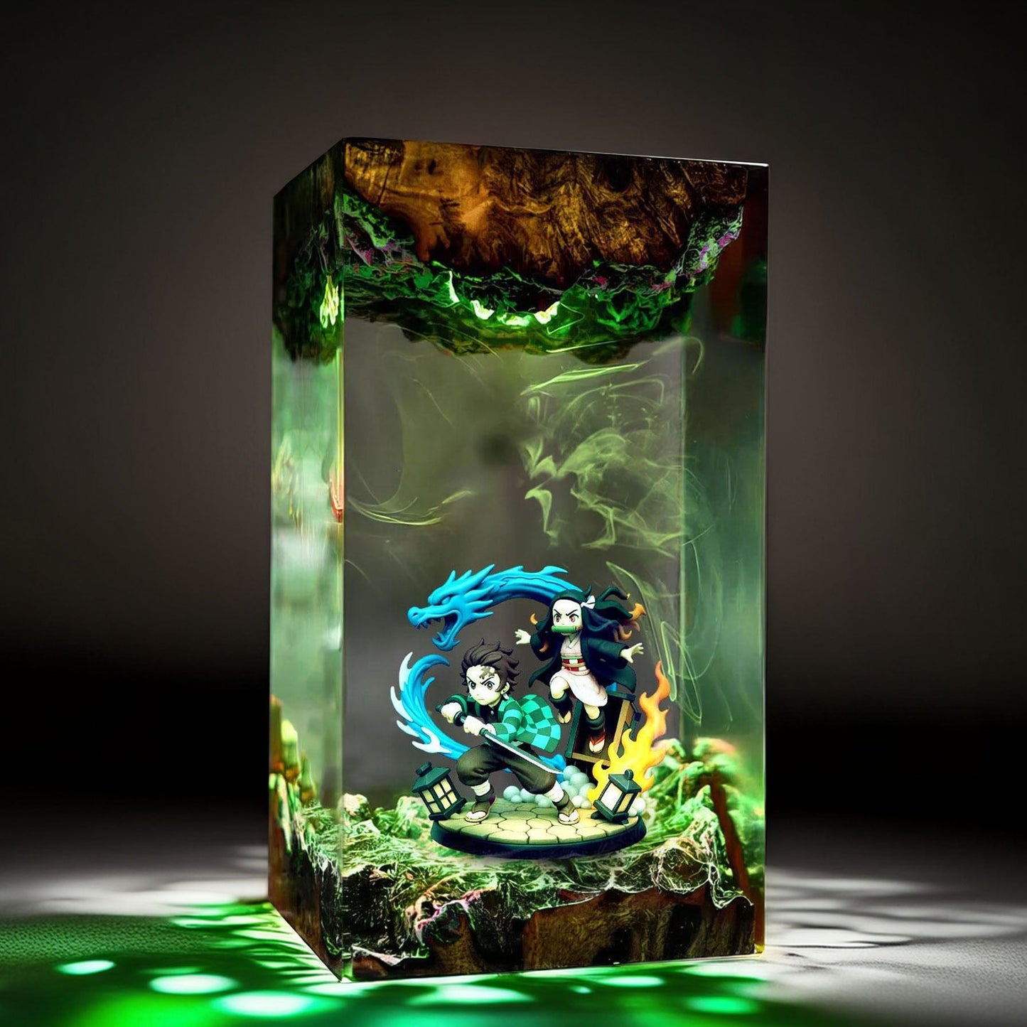 Sun Breath Swordsman And Bamboo Mouth Maiden Resin Lamp 4