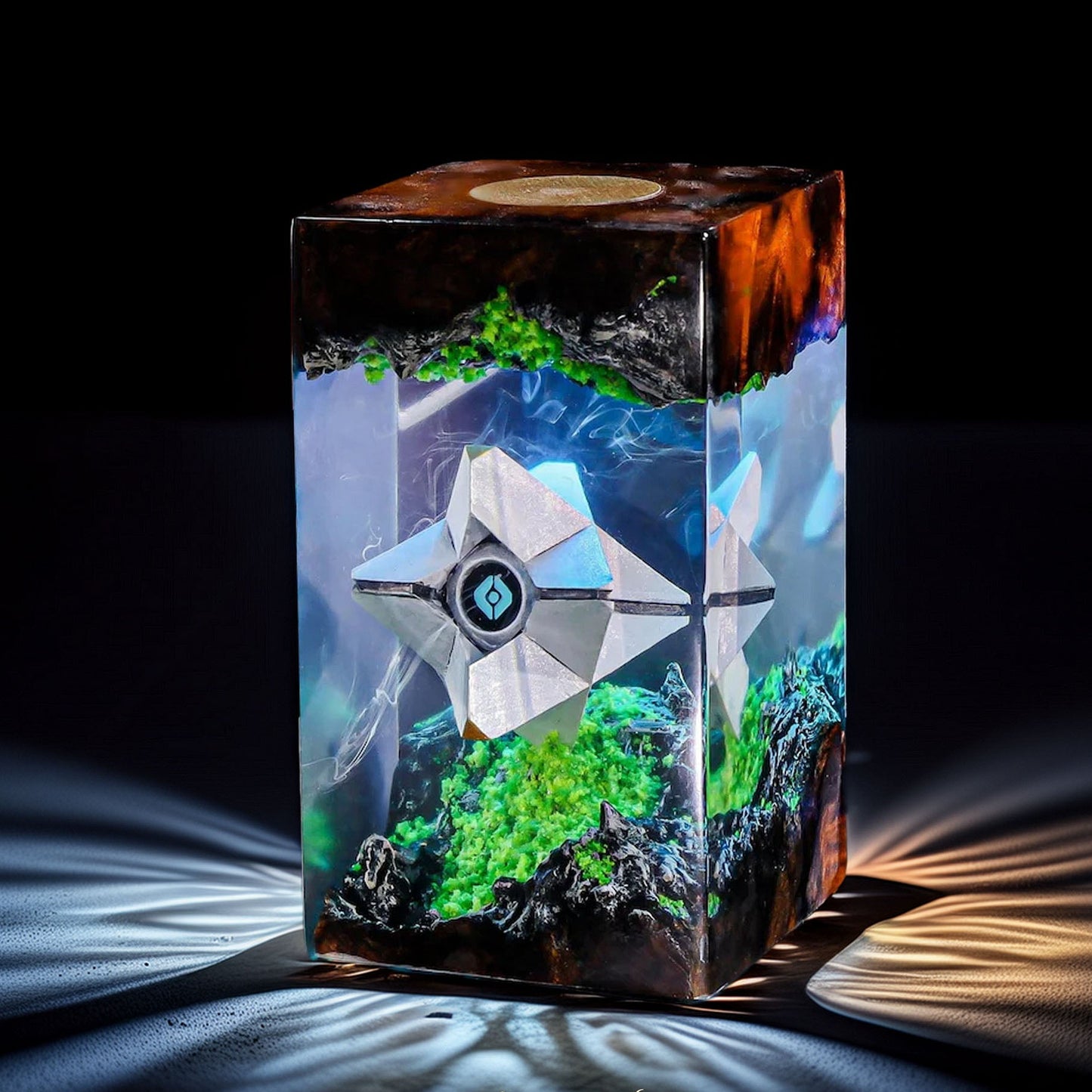 Floating Sentient Ai Drone Resin Lamp