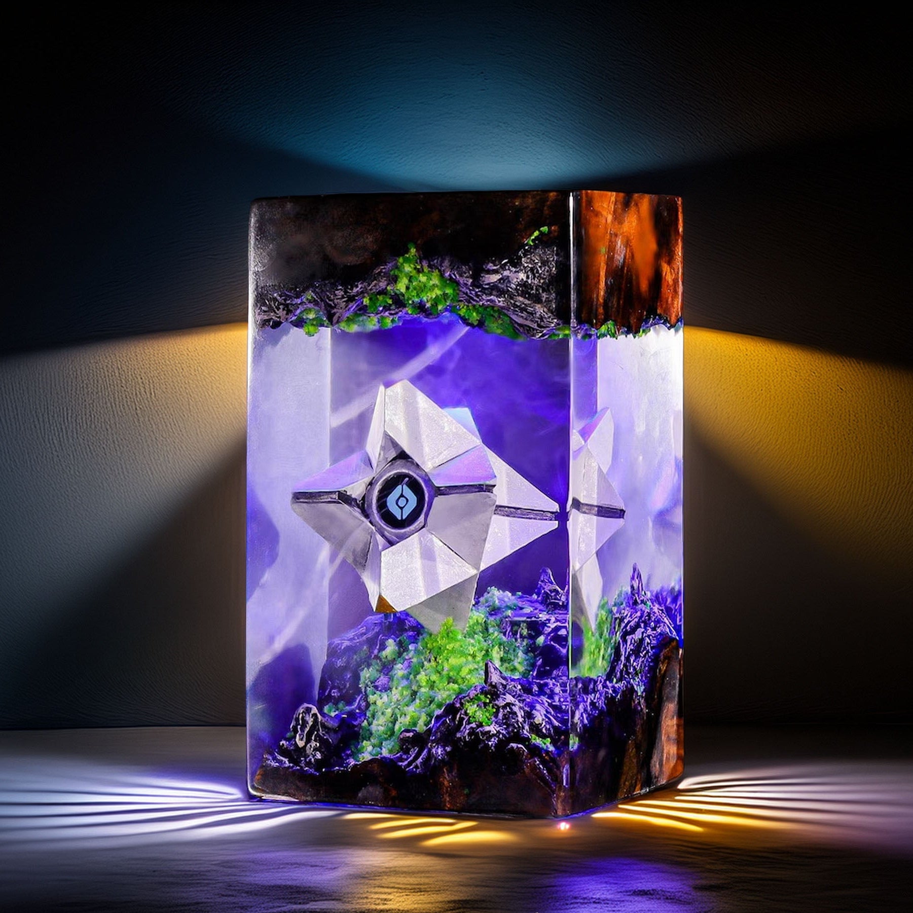 Floating Sentient Ai Drone Resin Lamp