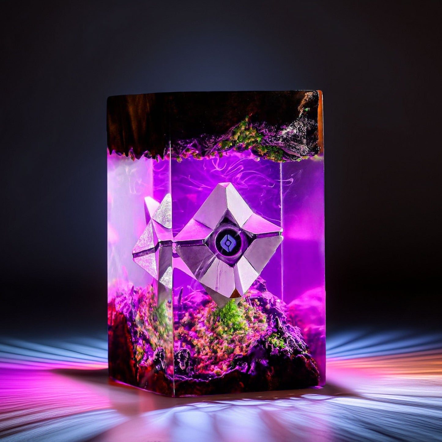 Floating Sentient Ai Drone Resin Lamp