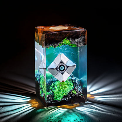 Floating Sentient Ai Drone Resin Lamp