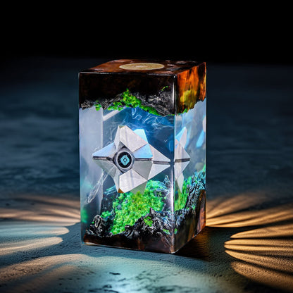 Floating Sentient Ai Drone Resin Lamp
