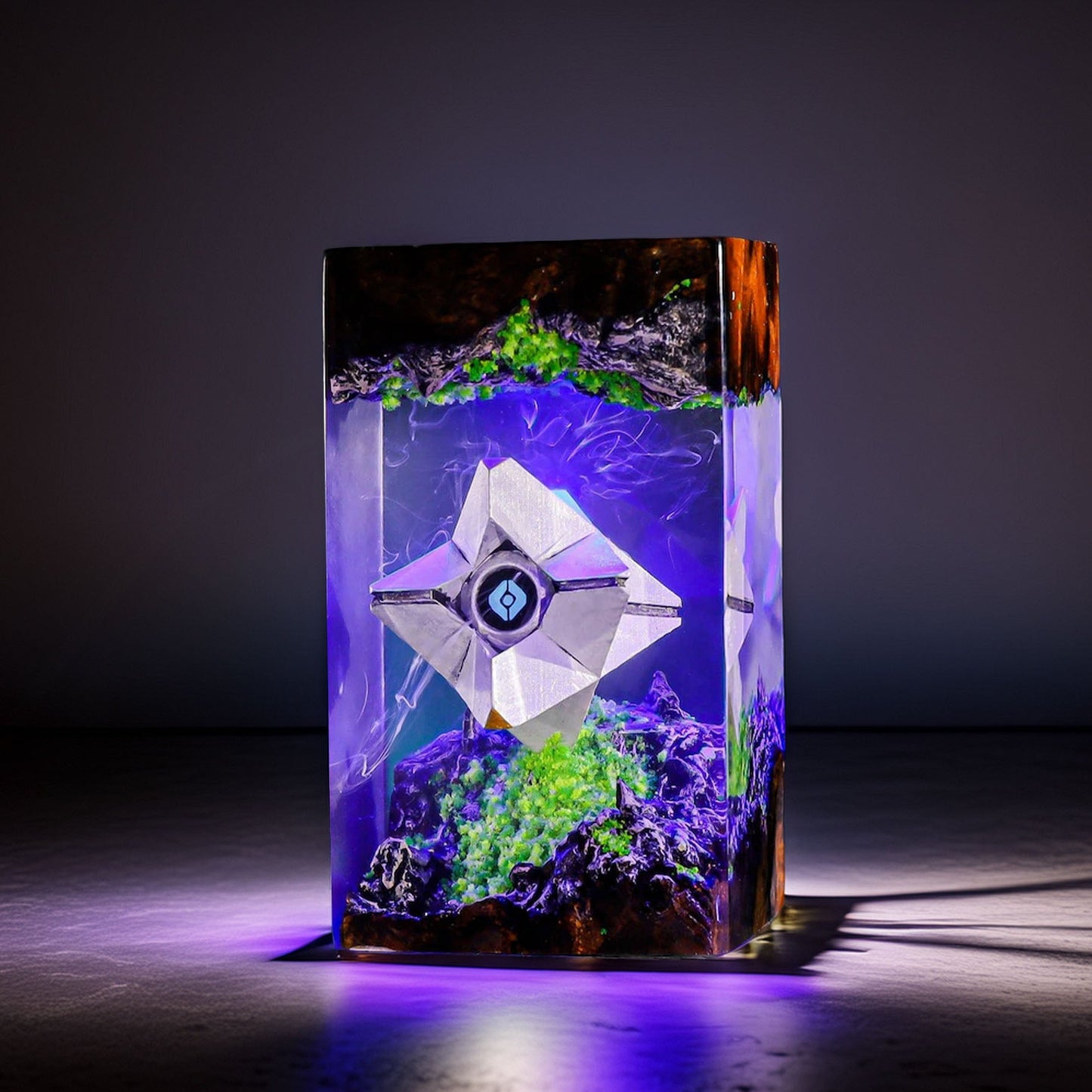 Floating Sentient Ai Drone Resin Lamp