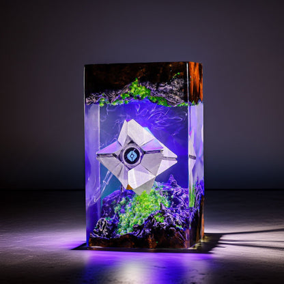 Floating Sentient Ai Drone Resin Lamp