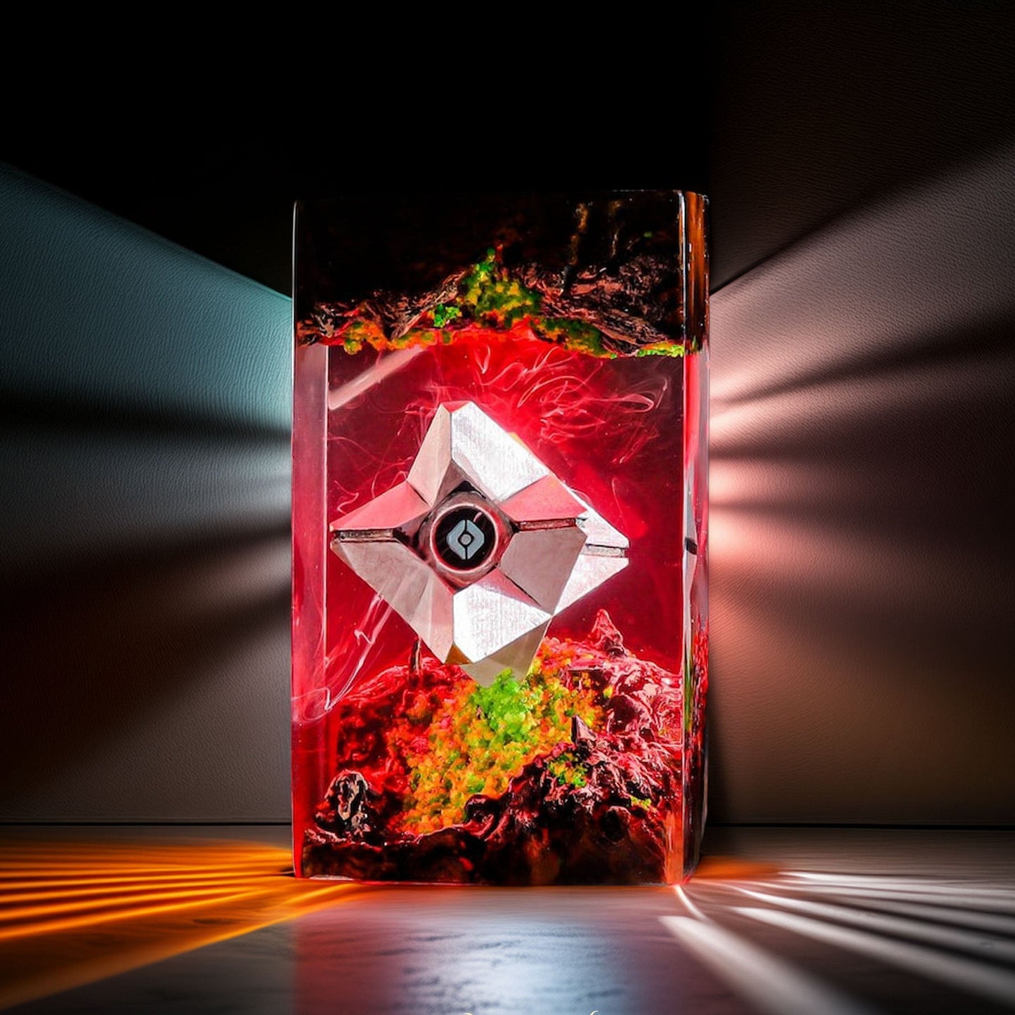 Floating Sentient Ai Drone Resin Lamp