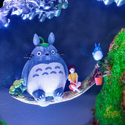 Forest Spirit Owl Forest Swing Resin Epoxy Lamp