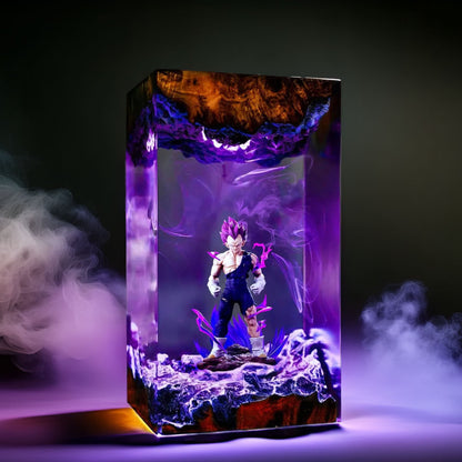 Crimson Pride Prince Resin Lamp