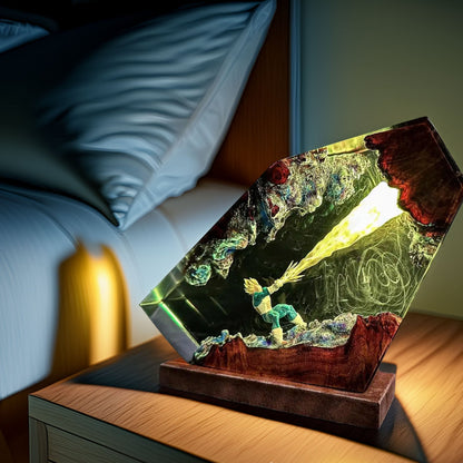 Royal Pride Warrior Resin Lamp