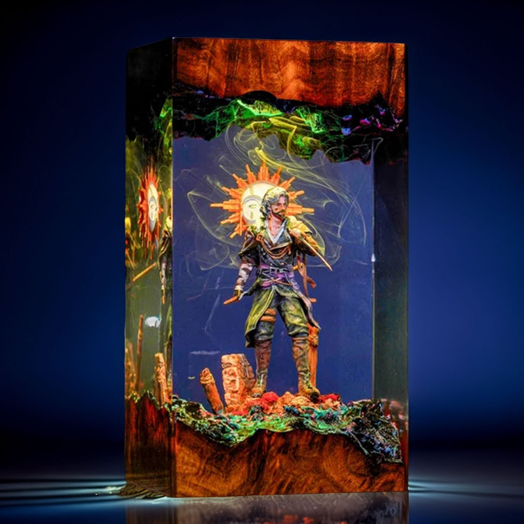 Young Pictomancer Resin Lamp