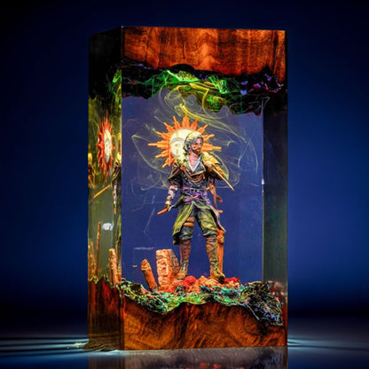 Young Pictomancer Resin Lamp