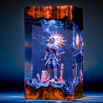 Young Pictomancer Resin Lamp