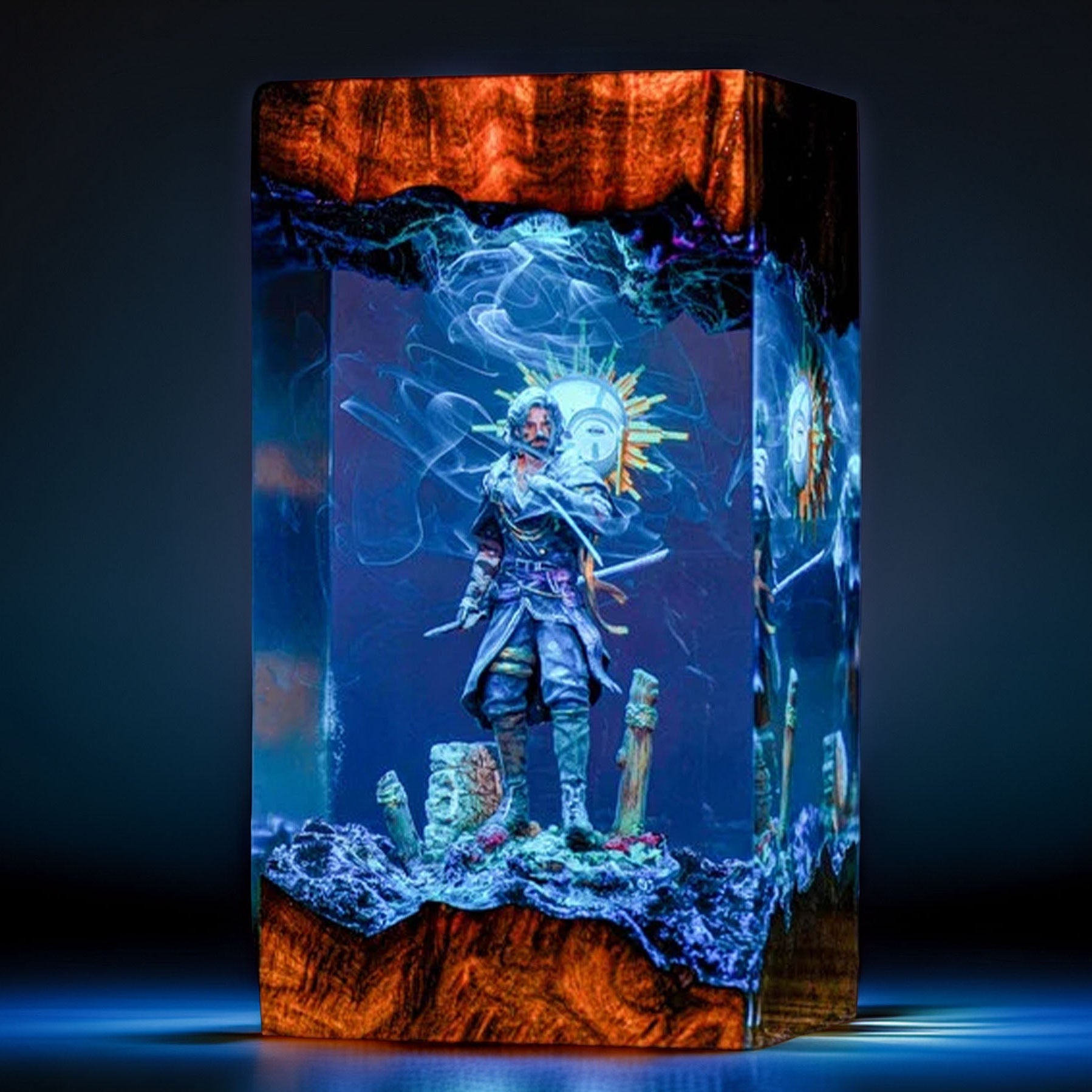 Young Pictomancer Resin Lamp