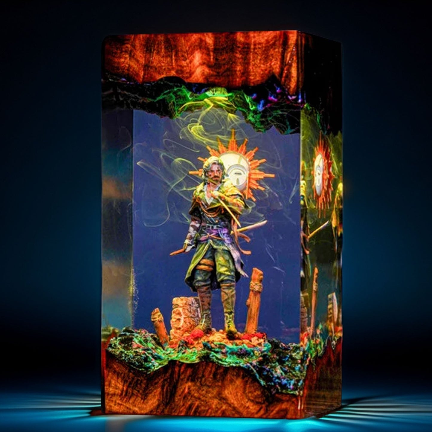 Young Pictomancer Resin Lamp