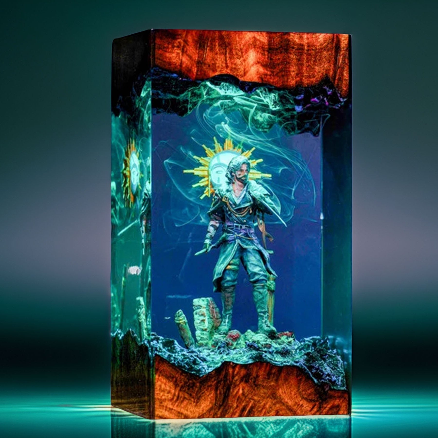 Young Pictomancer Resin Lamp