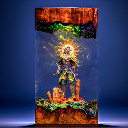 Young Pictomancer Resin Lamp